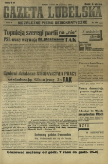 Gazeta Lubelska : niezależne pismo demokratyczne. R. 2, nr 177=486 (29 czerwiec 1946)