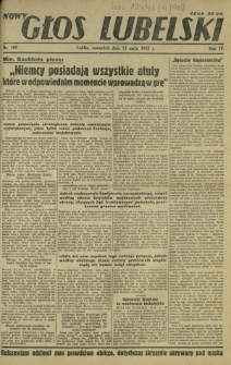 Nowy Głos Lubelski. R. 4, nr 109 (13 maja 1943)
