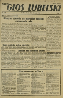 Nowy Głos Lubelski. R. 4, nr 113 (18 maja 1943)