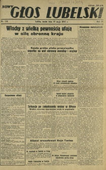 Nowy Głos Lubelski. R. 4, nr 114 (19 maja 1943)