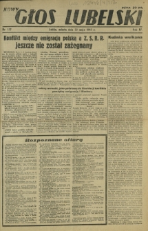 Nowy Głos Lubelski. R. 4, nr 117 (22 maja 1943)