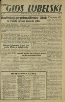 Nowy Głos Lubelski. R. 4, nr 119 (25 maja 1943)