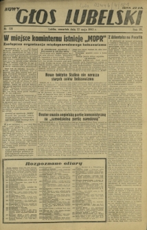 Nowy Głos Lubelski. R. 4, nr 121 (27 maja 1943)