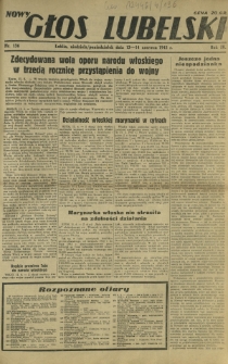 Nowy Głos Lubelski. R. 4, nr 136 (13-14 czerwca 1943)