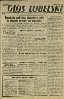 Nowy Głos Lubelski. R. 4, nr 141 (20-21 czerwca 1943)