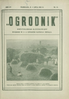 Ogrodnik : dwutygodnik ilustrowany. R. 15, nr 13 (9 lipca 1925)