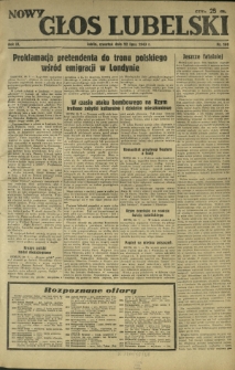 Nowy Głos Lubelski. R. 4, nr 168 (22 lipca 1943)