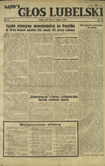 Nowy Głos Lubelski. R. 4, nr 185 (11 sierpnia 1943)