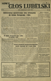 Nowy Głos Lubelski. R. 4, nr 186 (12 sierpnia 1943)