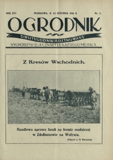 Ogrodnik : dwutygodnik ilustrowany. R. 16, nr 2 (28 stycznia 1926)