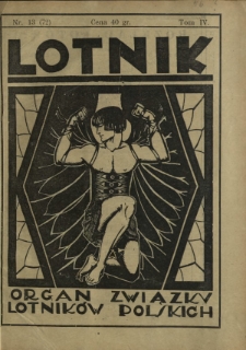 Lotnik : organ Związku Lotników Polskich / red.: Bolesł. Ostrowski, Józef Filipowicz. T. 4, nr 13=72 (25 grudnia 1926)