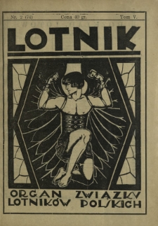 Lotnik : organ Związku Lotników Polskich / red.: Bolesław Ostrowskii T. 5, nr 2=74 (5 lutego 1927)