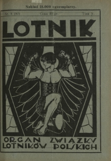 Lotnik : organ Związku Lotników Polskich / red.: Bolesław Ostrowskii T. 5, nr 8=80 (11 maja 1927)