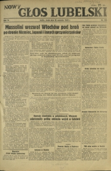 Nowy Głos Lubelski. R. 4, nr 221 (22 września 1943)