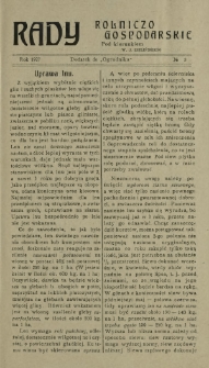 Rady Rolniczo-Gospodarskie : dodatek do "Ogrodnika" / pod red. W. J. Zielińskiego. 1927, nr 3