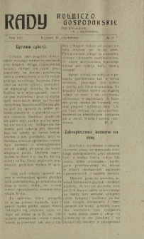 Rady Rolniczo-Gospodarskie : dodatek do "Ogrodnika" / pod red. W. J. Zielińskiego. 1927, nr 18