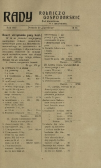 Rady Rolniczo-Gospodarskie : dodatek do "Ogrodnika" / pod red. W. J. Zielińskiego. 1927, nr 24