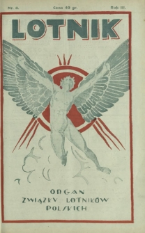 Lotnik : organ Związku Lotników Polskich. T. 3, nr 8=47 (20 lutego 1926)