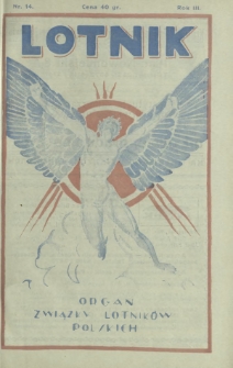 Lotnik : organ Związku Lotników Polskich. T. 3, nr 14=52 (17 kwietnia 1926)