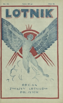 Lotnik : organ Związku Lotników Polskich. T. 3, nr 19=56 (29 maja 1926)