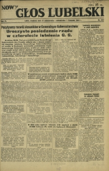 Nowy Głos Lubelski. R. 4, nr 255 (31 października - 1 listopada 1943)