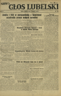 Nowy Głos Lubelski. R. 4, nr 257 (4 listopada 1943)
