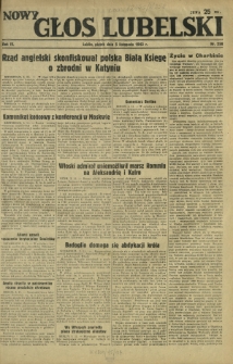 Nowy Głos Lubelski. R. 4, nr 258 (5 listopada 1943)