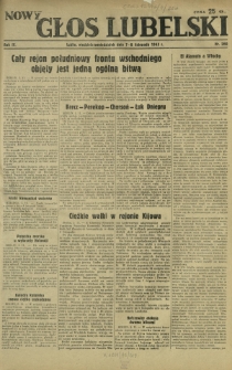 Nowy Głos Lubelski. R. 4, nr 260 (7-8 listopada 1943)
