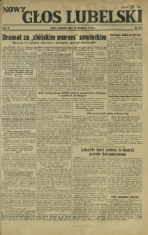 Nowy Głos Lubelski. R. 4, nr 275 (25 listopada 1943)
