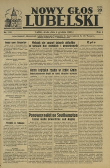 Nowy Głos Lubelski. R. 1, nr 199 (4 grudnia 1940)