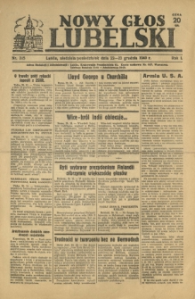 Nowy Głos Lubelski. R. 1, nr 215 (22-23 grudnia 1940)