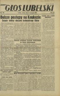 Nowy Głos Lubelski. R. 3, nr 189 (15 sierpnia 1942)