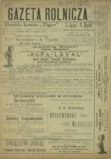 Gazeta Rolnicza. R. 44, nr 18 (24 kwietnia 1904)