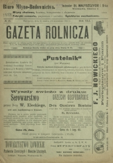 Gazeta Rolnicza. R. 41, nr 15 (31 marca 1901)