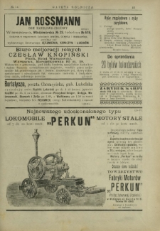 Gazeta Rolnicza : pismo tygodniowe. R. 46, nr 14 (25 marca 1906)