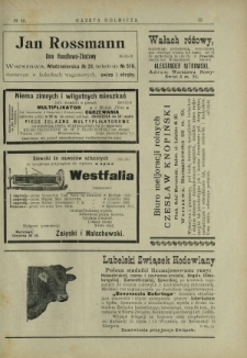Gazeta Rolnicza : pismo tygodniowe. R. 46, nr 29 (21 lipca 1906)
