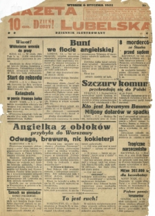Gazeta Lubelska : dziennik ilustrowany. R. 1, nr 3 (6 stycznia 1931)