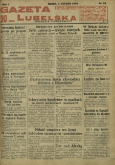 Gazeta Lubelska : dziennik ilustrowany. R. 1, nr 32 (4 lutego 1931)