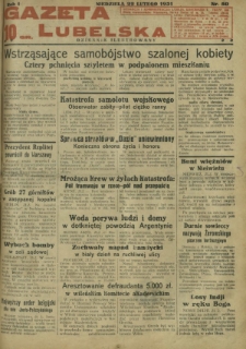 Gazeta Lubelska : dziennik ilustrowany. R. 1, nr 50 (22 lutego 1931)