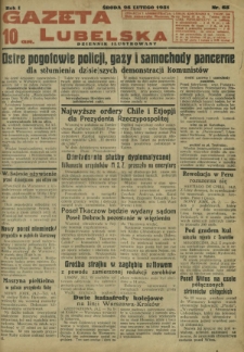 Gazeta Lubelska : dziennik ilustrowany. R. 1, nr 53 (25 lutego 1931)