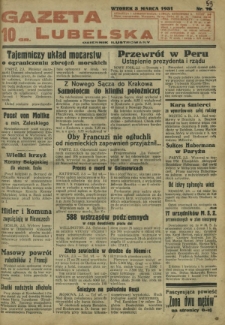Gazeta Lubelska : dziennik ilustrowany. R. 1, nr 58 (2 marca 1931)