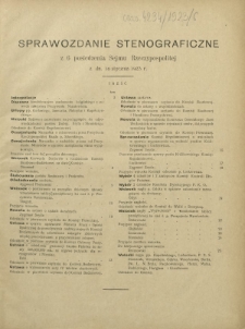 Sprawozdanie Stenograficzne z 6 Posiedzenia Sejmu Rzeczypospolitej z dnia 16 stycznia 1923 r. (I Kadencja 1922-1927)