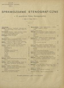 Sprawozdanie Stenograficzne z 39 Posiedzenia Sejmu Rzeczypospolitej z dnia 23 maja 1923 r. (I Kadencja 1922-1927)