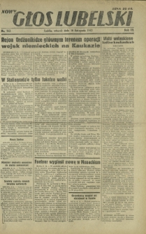 Nowy Głos Lubelski. R. 3, nr 263 (10 listopada 1942)