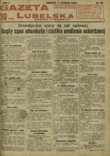 Gazeta Lubelska : dziennik ilustrowany. R. 1, nr 35 (7 lutego 1931)