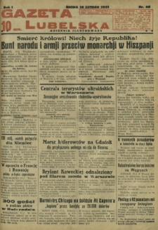 Gazeta Lubelska : dziennik ilustrowany. R. 1, nr 46 (18 lutego 1931)