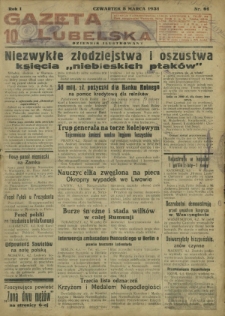 Gazeta Lubelska : dziennik ilustrowany. R. 1, nr 61 (5 marca 1931)