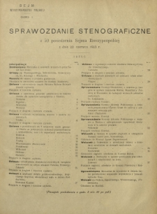 Sprawozdanie Stenograficzne z 50 Posiedzenia Sejmu Rzeczypospolitej z dnia 22 czerwca 1923 r. (I Kadencja 1922-1927)