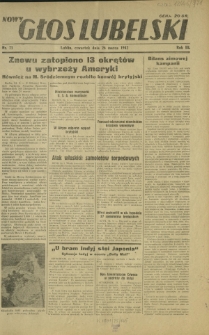 Nowy Głos Lubelski. R. 3, nr 71 (26 marca 1942)