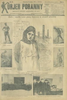 Kurjer Poranny : niedzielny dodatek ilustrowany do R. 50, No 45 (14 lutego 1926)